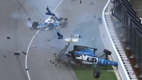 Accidente en Indian&aacute;polis