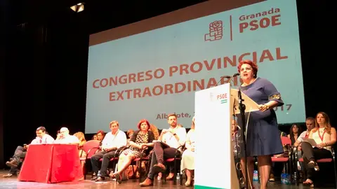 La secretaria general del Psoe provincia, Teresa Jiménez La secretaria general del Psoe provincia, Teresa Jiménez