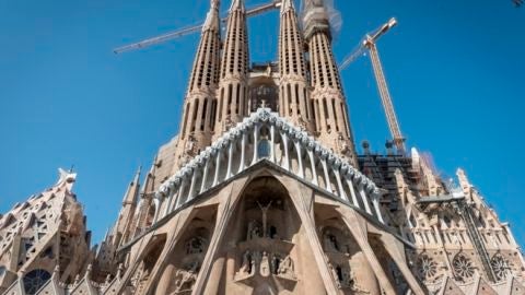 Fachada de la Pasi&oacute;n de la Sagrada Familia