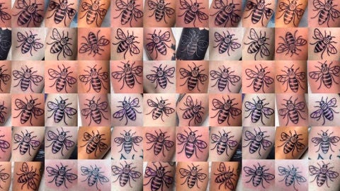 Abejas tatuadas