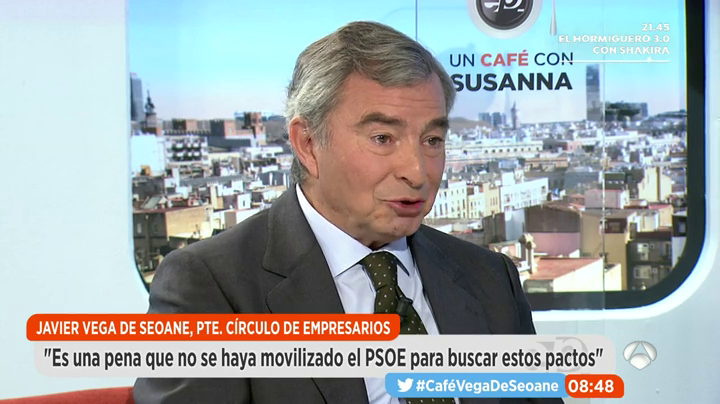 Vega de Seoane: "A los empresarios mientras las instituciones funcionen no nos preocupa que sean de izquierdas o derechas" Vega de Seoane: "A los empresarios mientras las instituciones funcionen no nos preocupa que sean de izquierdas o derechas"