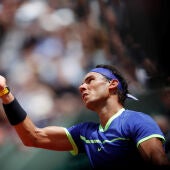 Rafa Nadal, durante su partido contra Bautista