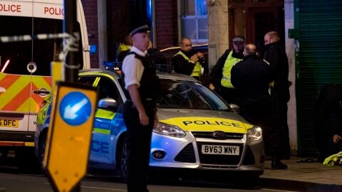 Polic&iacute;a en el lugar del ataque de Londres