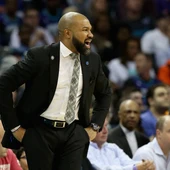 Derek Fisher, en su etapa como técnico de los Knicks Derek Fisher, en su etapa como técnico de los Knicks