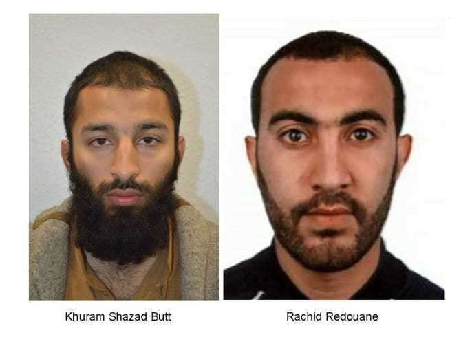 La Policía identifica a dos de los tres terroristas de Londres como Khuram Shazad y Rachid Redouane La Policía identifica a dos de los tres terroristas de Londres como Khuram Shazad y Rachid Redouane