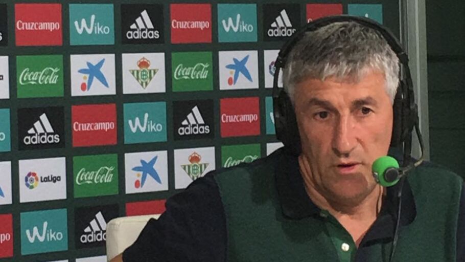 Quique Seti&eacute;n, entrenador del Real Betis