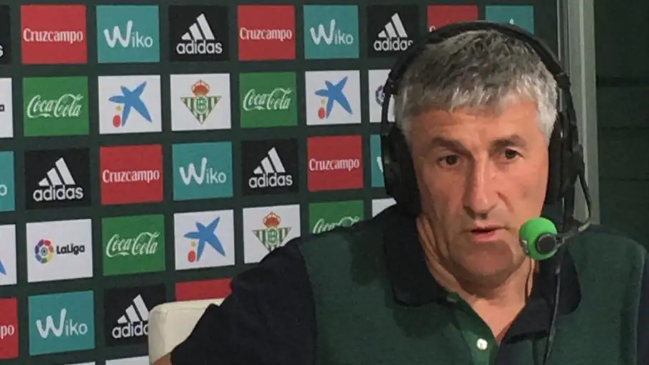 Quique Setién, entrenador del Real Betis Quique Setién, entrenador del Real Betis