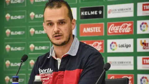Jordi Durán, durante su etapa como entrenador del Elche CF Sala. FÚTBOL SALA