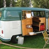 Caravana en el camping