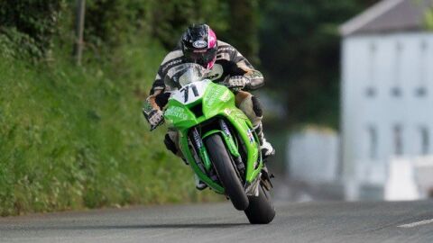 Davey Lambert, en el Tourist Trophy de la Isla de Man