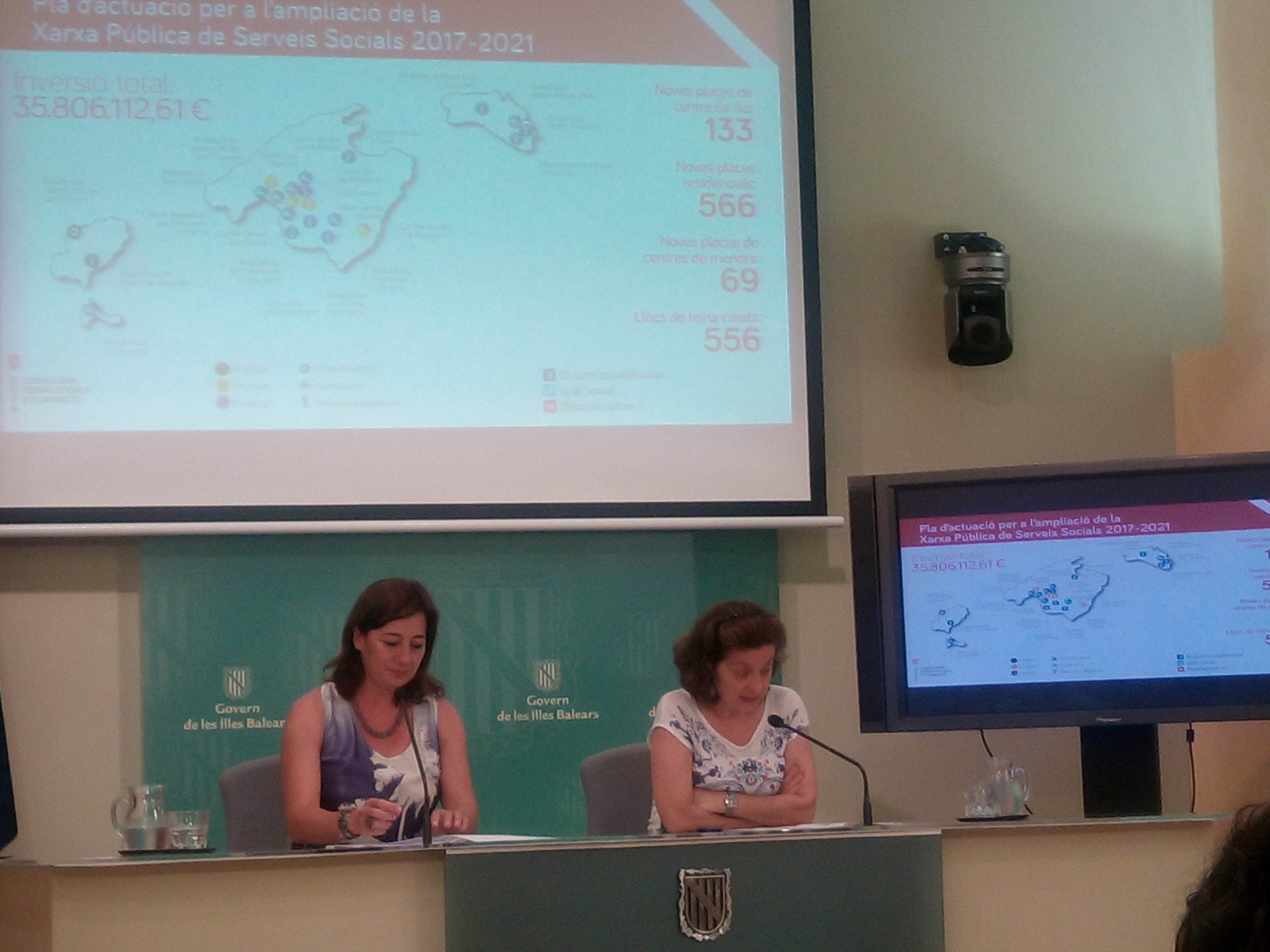 El Govern creará 767 plazas de dependientes y menores hasta 2021 con 36 millones de euros. El Govern creará 767 plazas de dependientes y menores hasta 2021 con 36 millones de euros.