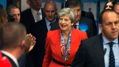 La primera ministra brit&aacute;nica, Theresa May