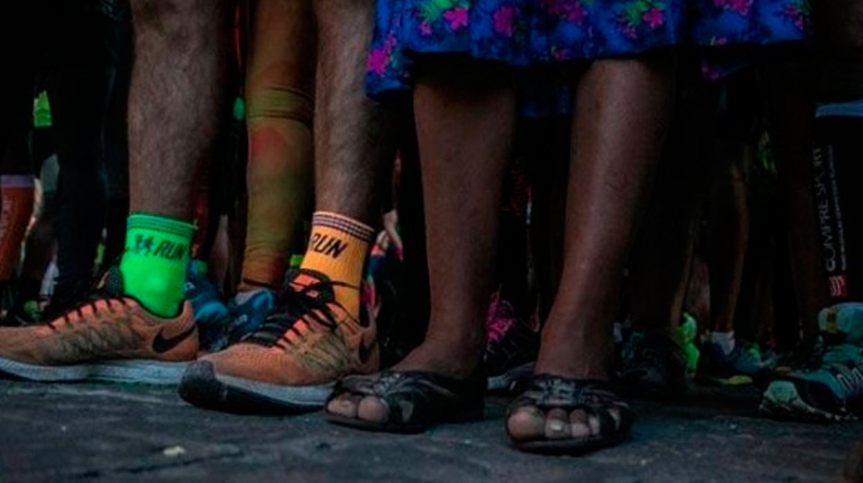 Lorena, la joven de 22 años que hará el Tenerife Bluetrail con vestido y sandalias Lorena, la joven de 22 años que hará el Tenerife Bluetrail con vestido y sandalias