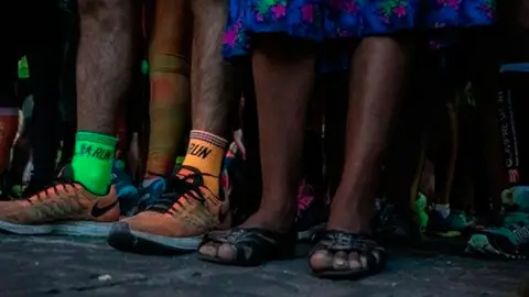 Lorena, la joven de 22 años que hará el Tenerife Bluetrail con vestido y sandalias Lorena, la joven de 22 años que hará el Tenerife Bluetrail con vestido y sandalias