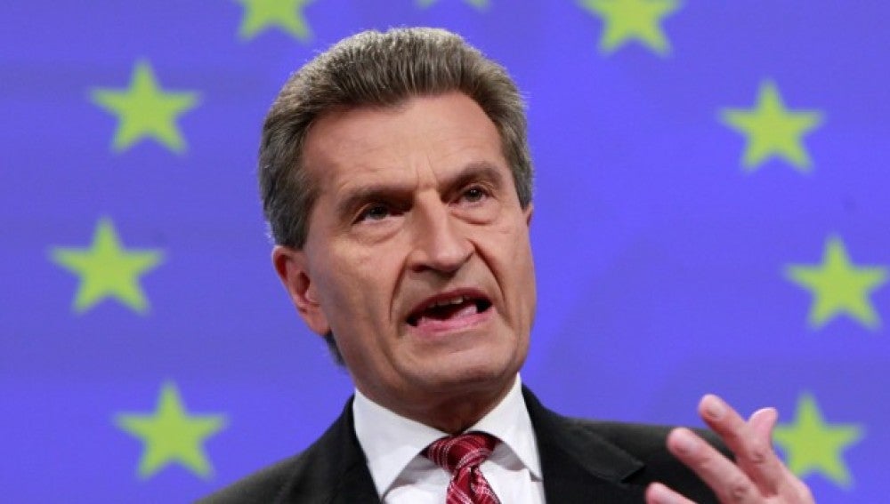 El comisario europeo alemán, Gûnter Oettinger