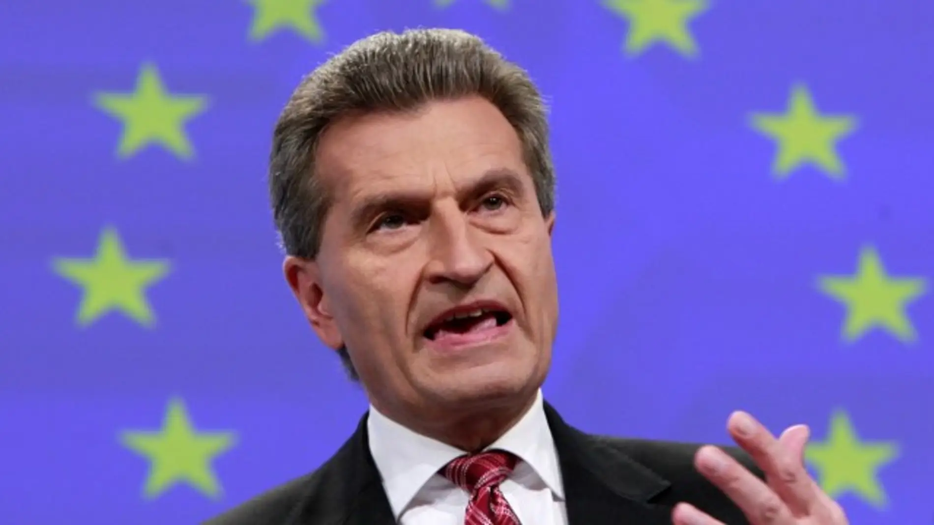 El comisario europeo alemán, Gûnter Oettinger