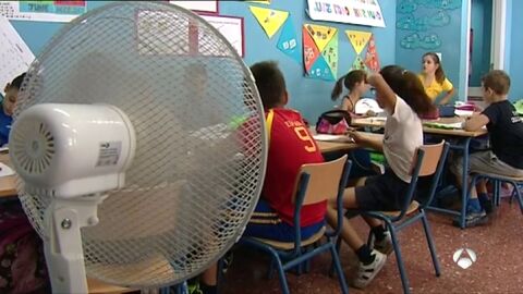 Calor en los colegios