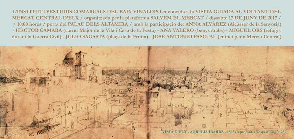 Salvem El Mercat organiza una visita guiada por los alrededores del Mercado Central para difundir el patrimonio que lo rodea Salvem El Mercat organiza una visita guiada por los alrededores del Mercado Central para difundir el patrimonio que lo rodea