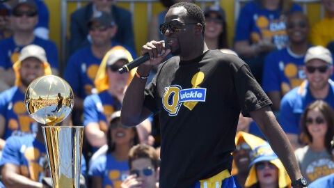 Draymond Green, con la camiseta de 'Quickie' ("Rapidito")