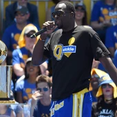 Draymond Green, con la camiseta de 'Quickie' ("Rapidito") Draymond Green, con la camiseta de 'Quickie' ("Rapidito")