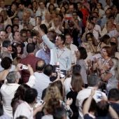 Los delegados del PSOE ovacionan a Sánchez al grito de "presidente"
