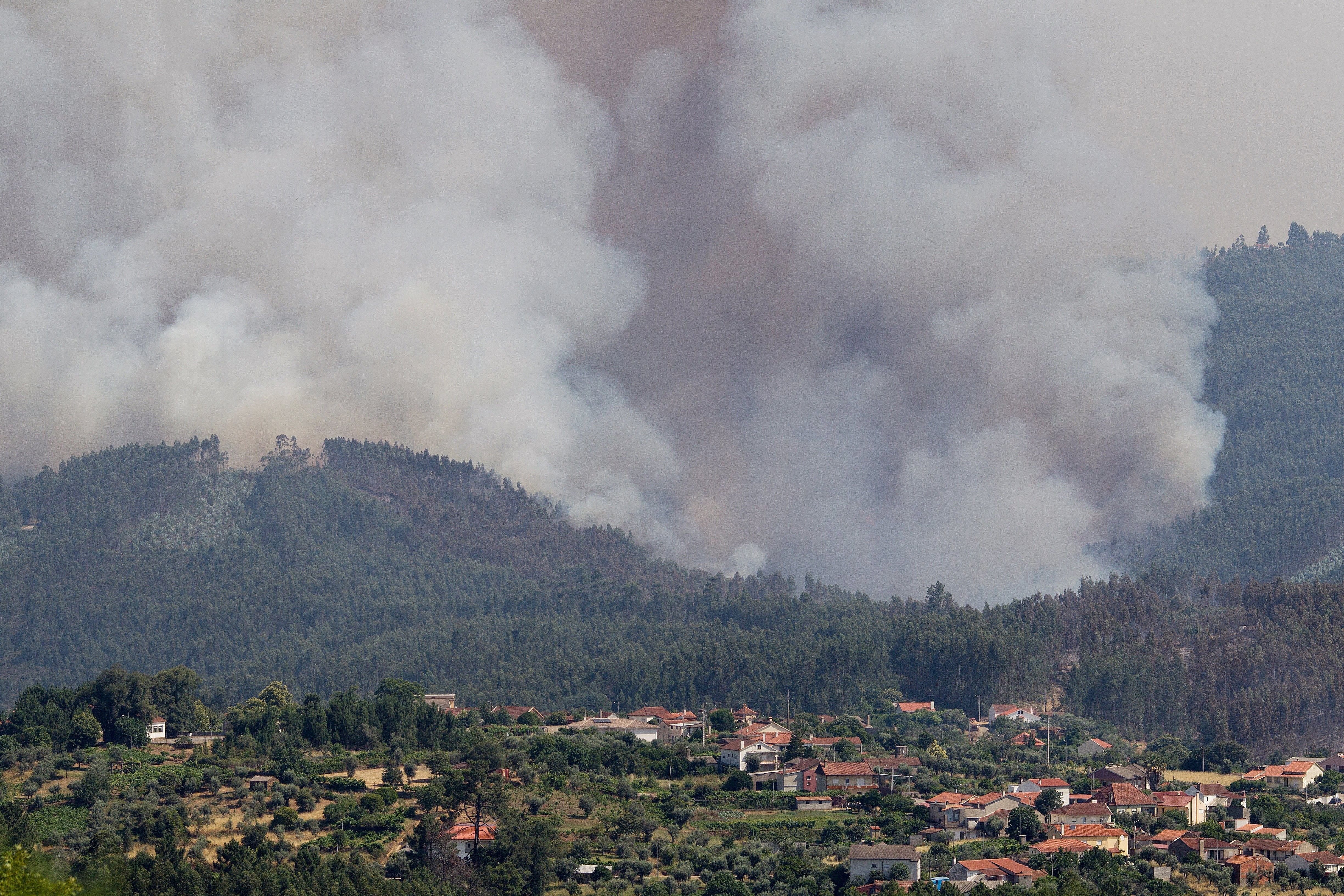 El incendio de Portugal continúa activo en cuatro focos en Leiria y Coimbra El incendio de Portugal continúa activo en cuatro focos en Leiria y Coimbra