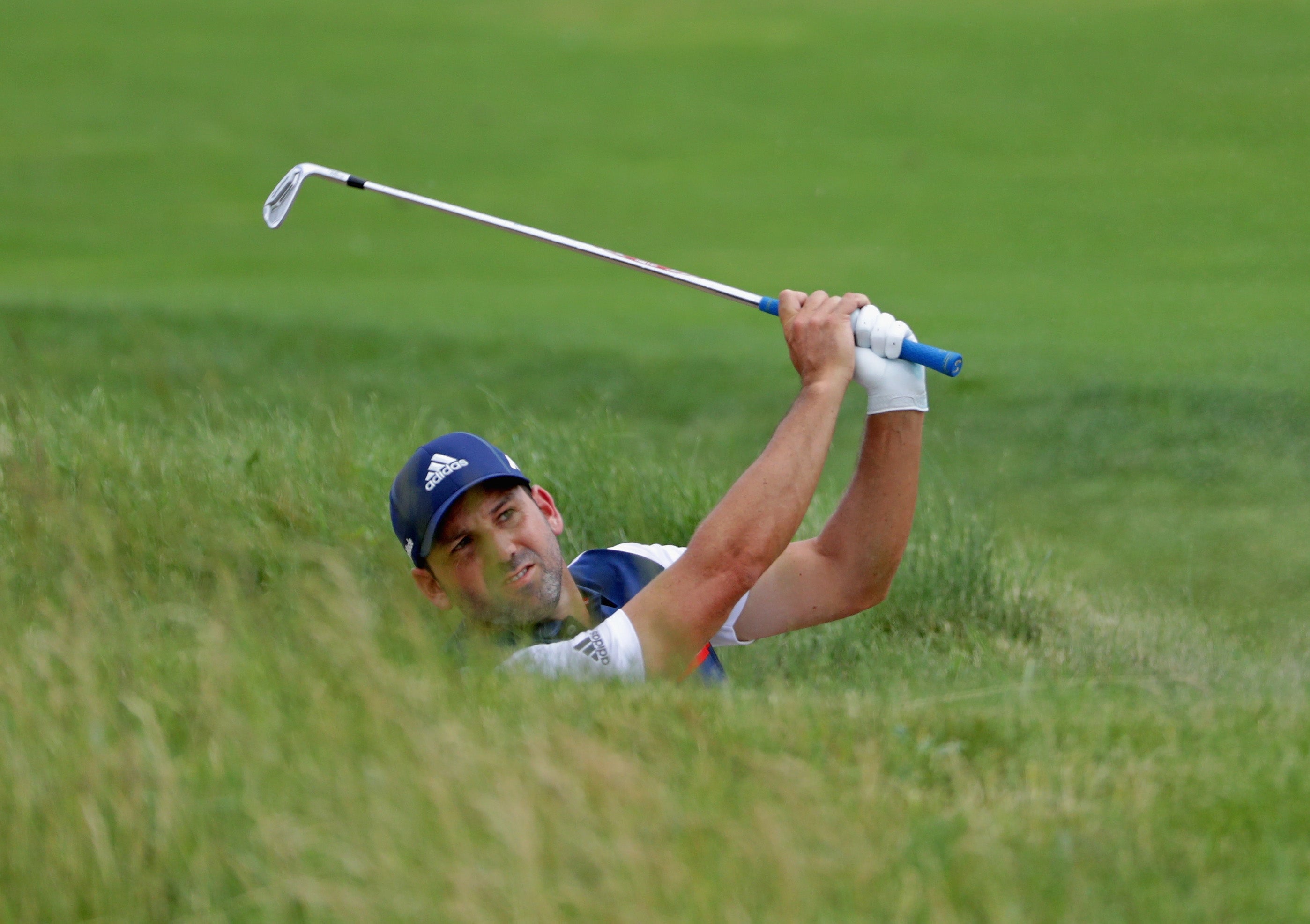Sergio García se queda a siete golpes de Justin Thomas en la tercera jornada del US Open Sergio García se queda a siete golpes de Justin Thomas en la tercera jornada del US Open