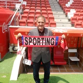 Primera imagen de Paco Herrera en El Molinón Primera imagen de Paco Herrera en El Molinón