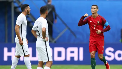 Cristiano Ronaldo celebra su gol ante Nueva Zelanda Cristiano Ronaldo celebra su gol ante Nueva Zelanda