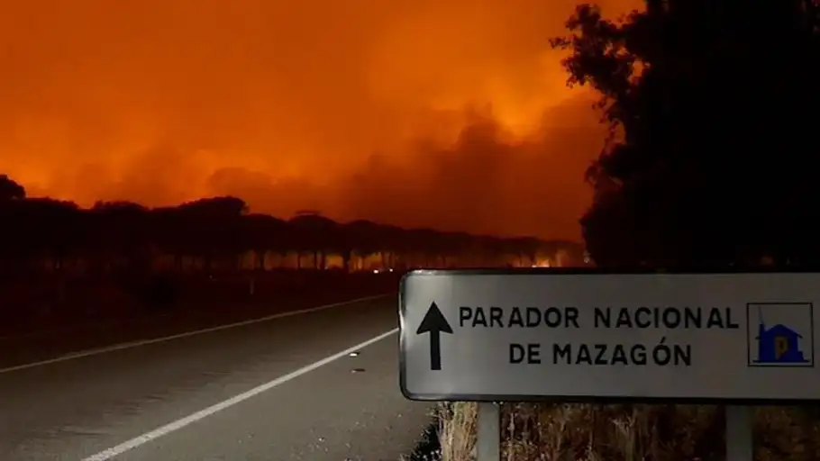 Incendio en Huelva Incendio en Huelva
