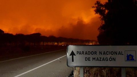 Incendio en Huelva