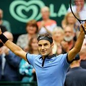 Roger Federer, en el torneo de Halle Roger Federer, en el torneo de Halle