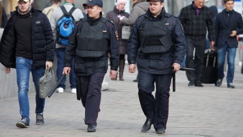 Agentes de Polic&iacute;a rusa