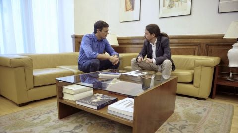 Pedro S&aacute;nchez y Pablo Iglesias