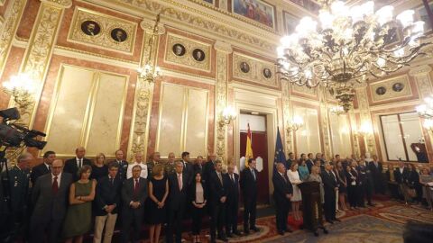  El Congreso de los Diputados acoge el acto con el que cada a&ntilde;o rinde homenaje a las v&iacute;ctimas del terrorismo. 