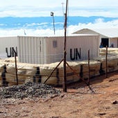 Contenedores donde se almacenarán las armas de las FARC