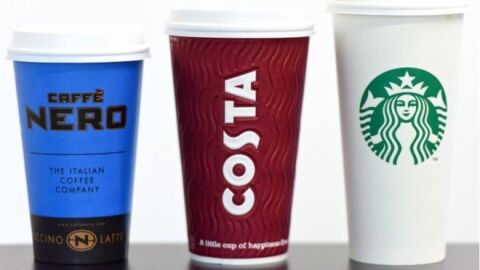 Caffe Nero, Costa Coffee y Starbucks
