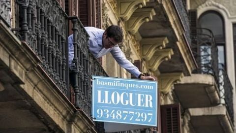 Imagen de archivo de pisos en alquiler en Barcelona.