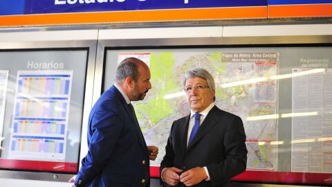Cerezo presenta la estaci&oacute;n 'Estadio Metropolitano'