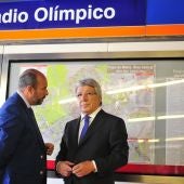 Cerezo presenta la estación 'Estadio Metropolitano'