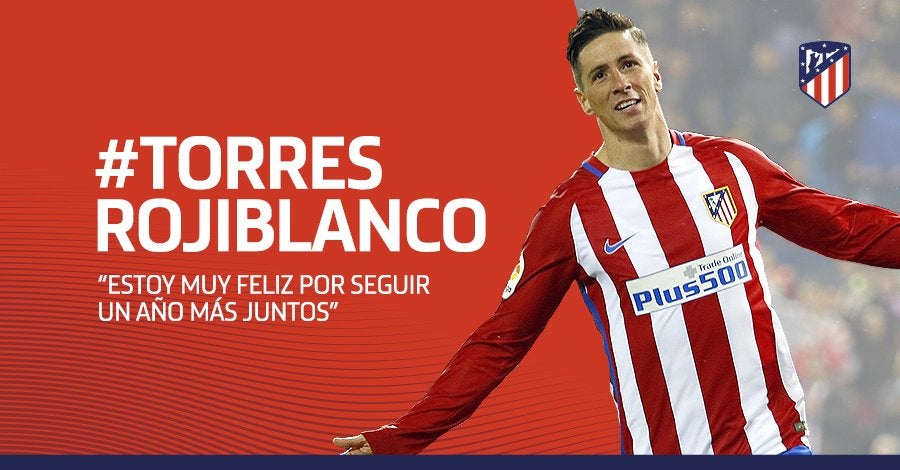 Fernando Torres renueva por una temporada con el Atlético de Madrid Fernando Torres renueva por una temporada con el Atlético de Madrid