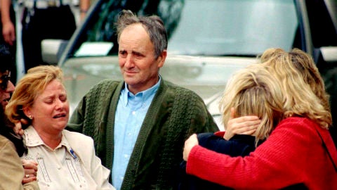 Familiares de Miguel &Aacute;ngel Blanco tras recibir la noticia del secuestro del concejal