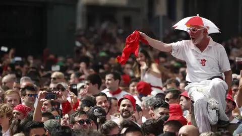 Chupinazo | San Fermín 2017 Ambiente durante el chupinazo de San Fermín.