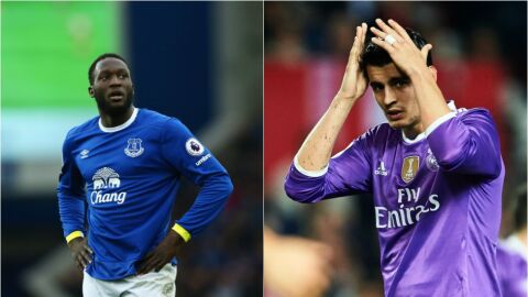 Lukaku y Morata con el Everton y el Madrid, respectivamente