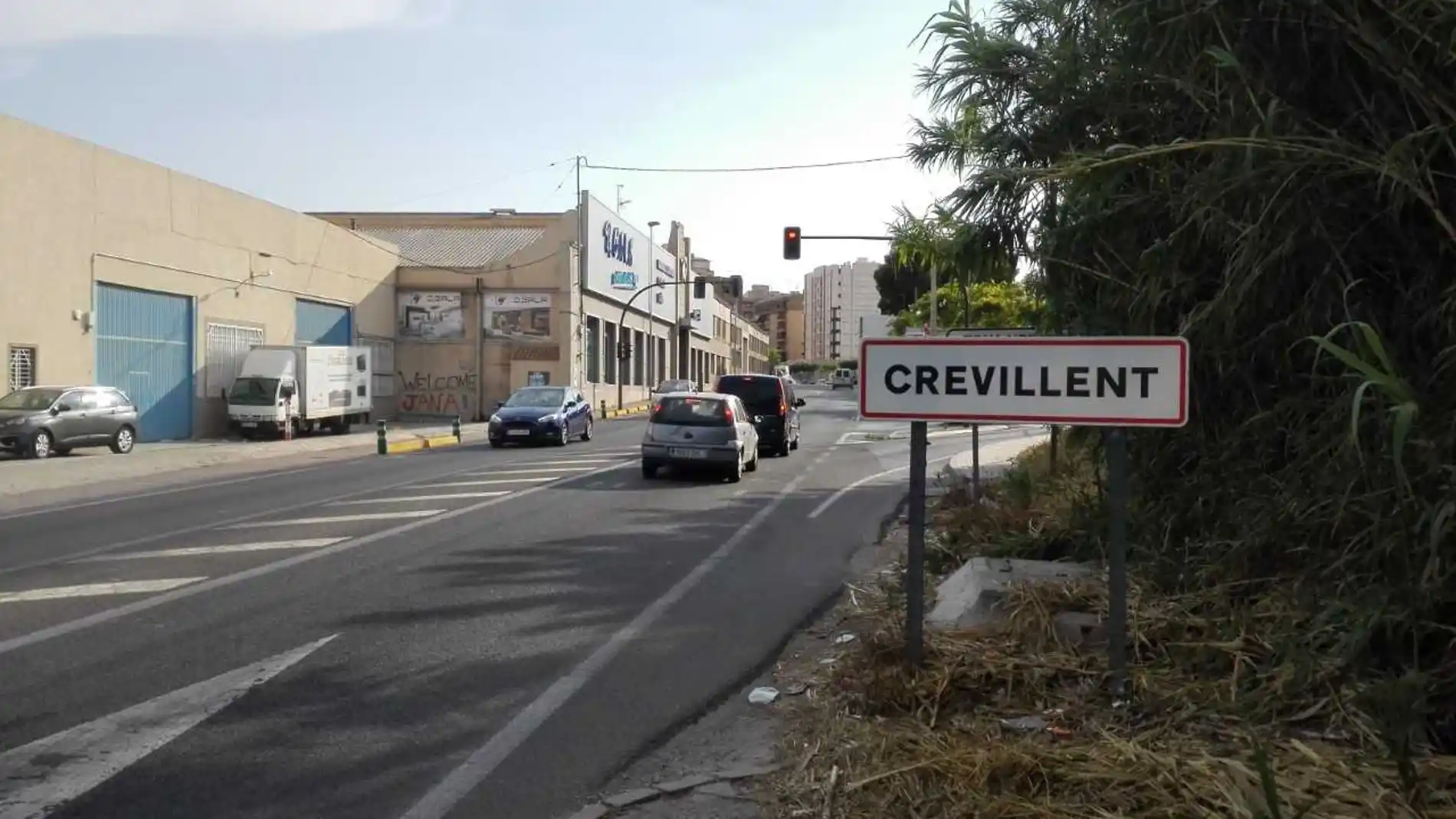 Acceso a la localidad de Crevillent.
