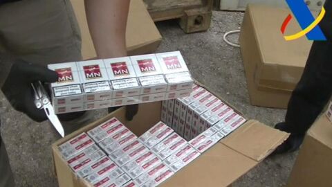 Cajetillas de tabaco incautadas