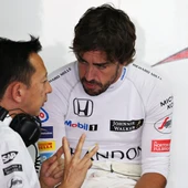 Fernando Alonso, con el jefe de Honda Fernando Alonso, con el jefe de Honda