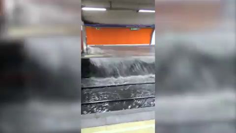 El metro de Madrid recupera la normalidad tras las graves inundaciones por la tromba de agua