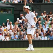 Andy Murray celebra un punto ante Fognini Andy Murray celebra un punto ante Fognini