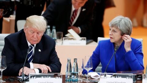 Donald Trump y Theresa May